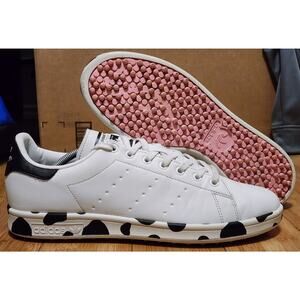 Adidas Stan Smith Men's Sz 12 White Primegreen LE Spikeless Golf Cow Print 2021